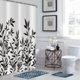 thumbnail image 2 of Eucalyptus Leaf Shower Curtains, Sage Green Spring Botanical Watercolor Plants Bathroom Curtains Bathtub Home Decor Waterproof Fabric Machine Washable with 12 PCS Hooks, 2 of 6