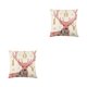 thumbnail image 1 of Injueey Funda De Almohada De Lino De Dibujos Animados De Papá Noel Amplia Aplicación Y Decoración Cómoda Y Duradera Rosa Tipo-3 Rosa Tipo 3 2Conjunto, 1 of 6