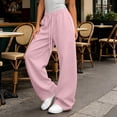 thumbnail image 5 of Wlynlyn Barrel Sweatpants Womens Fleece Lined Drawstring Elastic Waisted Wide Leg Baggy Sweatpants with Pockets Medium, 5 of 9