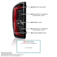 thumbnail image 3 of Spec-D Tuning Pearl Black LED Tail Lights w/ Red LED Light Bar Compatible with 2016-2022 Toyota Tacoma, Left + Right Pair Assembly, 3 of 5