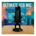 thumbnail image 2 of BLUE Microphones Yeti Blackout USB Microphone with Knox Gear Stand, Studio Headphones and Pop Filter, 2 of 17