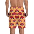 thumbnail image 3 of Kdxio Red Cars Print Mens Sleep Shorts Bottoms Soft Comfy Pajama Wear Pants with Drawstring Pockets, 3 of 7