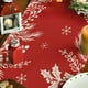 thumbnail image 5 of Merry Christmas Linen Table Runner Dresser Scarves Winter Snow Xmas Tree Snowman Snowflake Table Runners For Dinning Table Kitchen Decor Holiday Dinner, 5 of 6