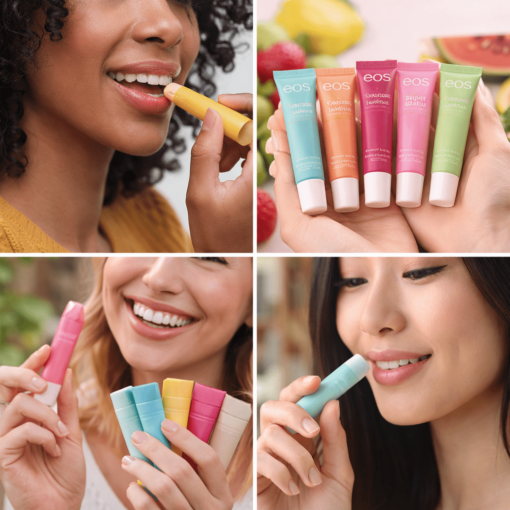 eos Natural Lip Balm Bundle Set, Assorted Multipacks (Includes Multiple Packs & Flavors), Long-Lasting Moisture Lip Care Set