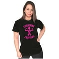 thumbnail image 3 of Breast Cancer Surviving and Thriving Womens Fitted Plus Size Graphic Tee Brisco Brands 2X, 3 of 5