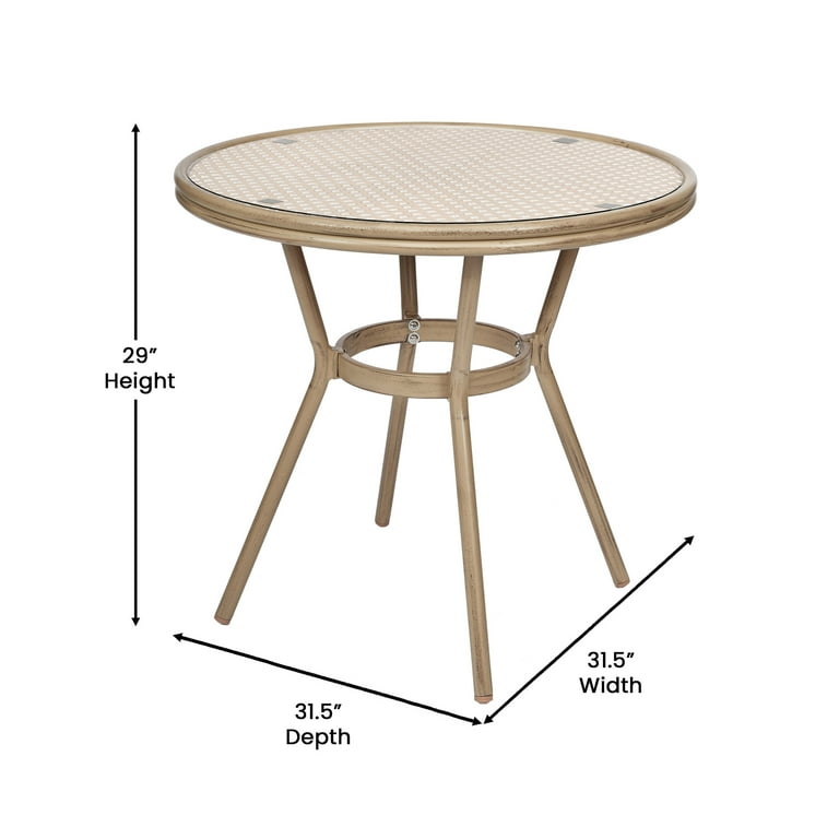 Flash Furniture 48-in x 48-in Outdoor Circle Plastic White Folding Table Flash Furniture 48-in x 48-in Outdoor Circle Plastic White Folding Table