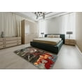 thumbnail image 4 of Ahgly Company Indoor Rectangle Abstract Red Abstract Area Rugs, 2' x 5', 4 of 6