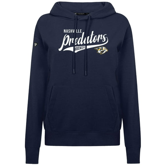 Women's Levelwear  Navy Nashville Predators Adorn Glide Pullover Hoodie