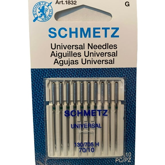 SCHMETZ Universal (130/705 H) Household Sewing Machine Needles - Carded - Size 70/10-10 Pack C33