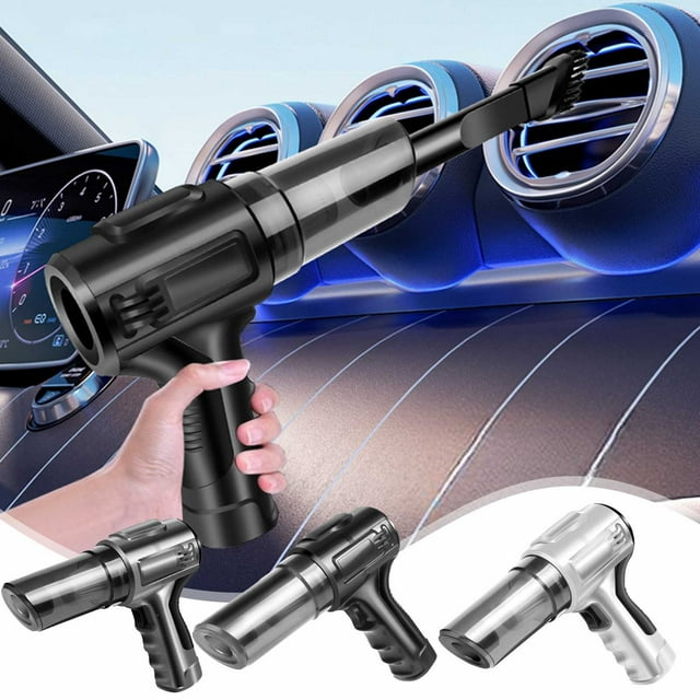 Aspiradora de coche Succión y soplado de mano inalámbrico portátil de alta potencia | Húmedo Seco Interior de Hogar Pequeño Interior y Uso Doméstico | 4500Pa | Batería de 2500 mAh | Filtro lavable