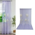 thumbnail image 4 of Cortina Transparente, 6.6x3.3ft Cortinas Florales Con Estampado Simple Mano De Obra Fina Textura Suave Material De Poliéster Para Hotel Para Restaurante ANGGREK Living Room Decorative Curtain, 4 of 8