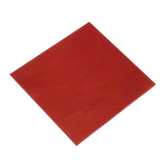 Stained Glass Sheet Mosaic Tile 3.9 Inch x 3.9 Inch Deep Red, Stained Glass Sheets for Crafts Project