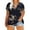 Black, variant on Yuwull Womens Tops, Womens Plus Size Summer Tops Casual V Neck Hollow Tee Shirts Leaf Sleeve Fashion Loose Blouse