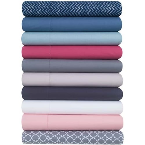 Mainstays 100 Cotton Percale 200 Thread Count Sheet Set Twin Walmart Com Walmart Com