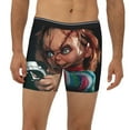 thumbnail image 2 of Lsque Chucky Pattern Men's Performance Stretch Underwear, Athletic Long Leg Briefs，Moisture-Wicking-Medium, 2 of 6