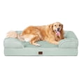 thumbnail image 1 of Cama ortopédica para perros EHEYCIGA, impermeable, viscoelástica, XL, color salvia, 1 of 9