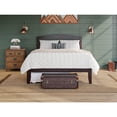 thumbnail image 6 of Wood Platform Bed with Trundle & Charging Station - Full Size, Espresso Finish, 6 of 10