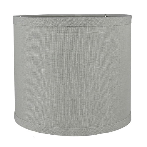 Urbanest Classic Smooth 8 Linen Drum Lamp Shade Com Linen Drum Lamp Shade, Gray Linen Drum Lamp Shade