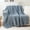 Bluish Grey, variant on Cream Chunky Knit Throw Blanket,Handmade Cable Knitted Crochet Blanket,Thick Chenille Throw,50"X60"