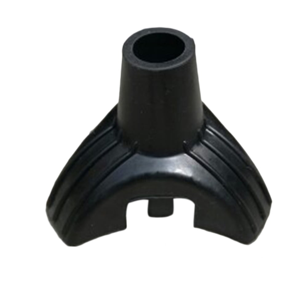 Durable 19mm Rubber Cane Replacement Tip Walking Stick End Crutch Feet (Black)