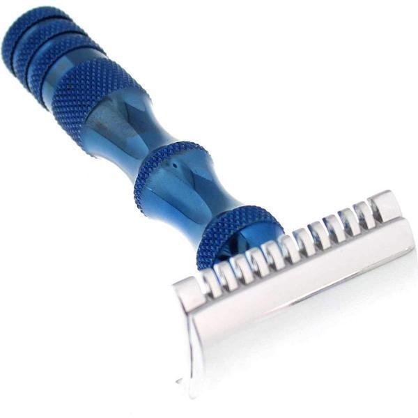 WCS Blue Titanium Collection Razor, 84BL-Open Comb