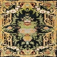 thumbnail image 1 of Ahgly Company Machine Washable Indoor Square Abstract Milk Chocolate Brown Area Rugs, 6' Square, 1 of 1