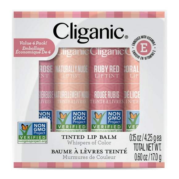 Set de Barra de Bálsamo Labial Tinte Cliganic 10 ml