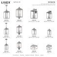thumbnail image 3 of Livex Lighting 20581 Nyack 1 Light 11" Tall Outdoor Wall Sconce, 3 of 10