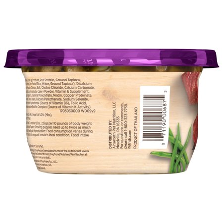 RACHAEL RAY NUTRISH BEEF STROGANWOOF WET DOG FOOD, 8 OZ. TUB
