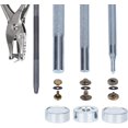 thumbnail image 5 of Juego de 120 botones a presión huecos y sólidos, hebilla de metal a presión, botones a presión, manualidades de costura, 0.492 in (tipo 2), 5 of 5