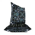 thumbnail image 2 of Vine Visions Throw Pillow with Removable Cover in Black 16x16, 2 of 6