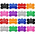 thumbnail image 1 of Pet ID Tags - Up to 8 Lines of Custom Engraving - Small Bone - PINK, 1 of 2