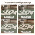 thumbnail image 7 of ODIKA 4'x6' Washable Area Rug Olive Green Geometric Arch Design Modern Minimalist with Bold Shapes for Dorm Room, Small Living Stain Resistant Low Profile, Easy Care, 7 of 7