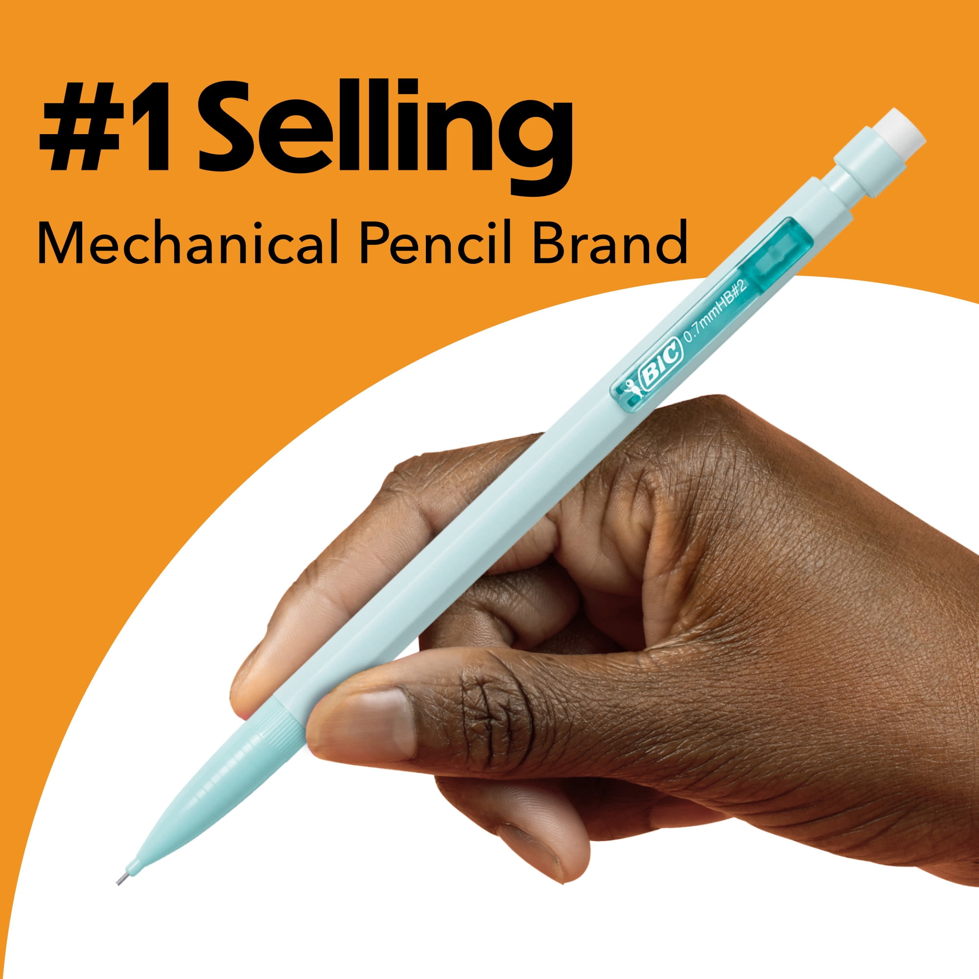 BIC Xtra Smooth Pastel Mechanical Pencils, Bulk Pack for Kids, 0.7 mm, 40-Count