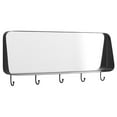 thumbnail image 1 of Walker Edison Miroir Mural Rectangle avec Crochets, Noir, 1 of 5
