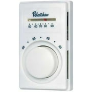 Line Voltage Thermostat, Heat Only, White