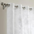 thumbnail image 2 of WARM HOME DESIGNS Sheer Floral White Curtains 96 Inches Long. 2 Printed Modern Farmhouse Curtains. Embroidered, Textured Flower Pattern Curtains for French, Country or Floral Decor. FLO White 96, 2 of 4