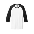 thumbnail image 3 of District Very Important Tee 3/4-Sleeve Raglan Dt6210 - Black/ White - XS, 3 of 4