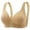 Beige, variant on Bras for Women Full Coverage Large Size Front Buckle Wrap Up Tank Top Style Thin Breathable Black 38