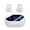 White, variant on Bone Conduction Bluetooth 5.3 Headphones IPX7 Waterproof Digital Breathing Light Display Low Latency NFC Voice Control Long Playback Earphones For Gym Cycling Walking Gaming Daily Music