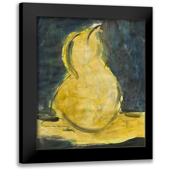 Combs, Joyce 12x14 Black Modern Framed Museum Art Print Titled - Urban Pear II