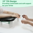 thumbnail image 2 of Unique Bargains Arm Rest for Nails Tech U Shaped with Detachable Brackets with Non-slip Pads Arm Rest Pillow Black, 2 of 7