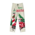 thumbnail image 4 of Sigee Merry Christmas 1 Print Men's Pajama Pants - Soft Lounge Sleep Bottoms with Elastic Waistband and Pockets-X-Large, 4 of 9