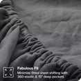 thumbnail image 4 of Set Sabanas B.KIND & BEYOND 4 Piezas Microfibra Extra Suaves Anti Arrugas Individual Gris, 4 of 4