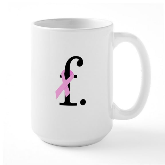 CafePress - F. Breast Cancer Mug - 15 oz Ceramic Large White Novelty Mug