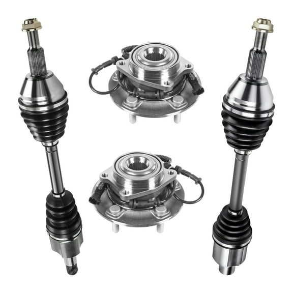 AutoShack Front Wheel Bearing Hubs CV Axles Kit Pair Replacement for 2012-2020 Dodge Grand Caravan FWD 2012-2016 Chrysler Town & Country FWD 2012-2015 Ram C/V FWD 5-Lug 5 HUB010400450