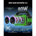 thumbnail image 2 of Altavoz Bluetooth ANCOON 80W Peak Power IPX6 Resistente al Agua Verde, 2 of 7