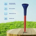 thumbnail image 4 of Primegos 5Pcs Golf Tees Unbreakable Plastic Golf Tees Bulk with Wide Soft Rubber Cap Reduces Friction Side Spin Golf Accessories for Men, 4 of 8