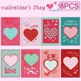thumbnail image 1 of 8PC Valentine‘s Day Heart-shaped Greeting Card Small Gift Card Holiday Card, 1 of 6