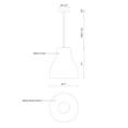 thumbnail image 2 of Kuzco Lighting 494213 Cradle 10" Wide Mini Pendant - Black, 2 of 2